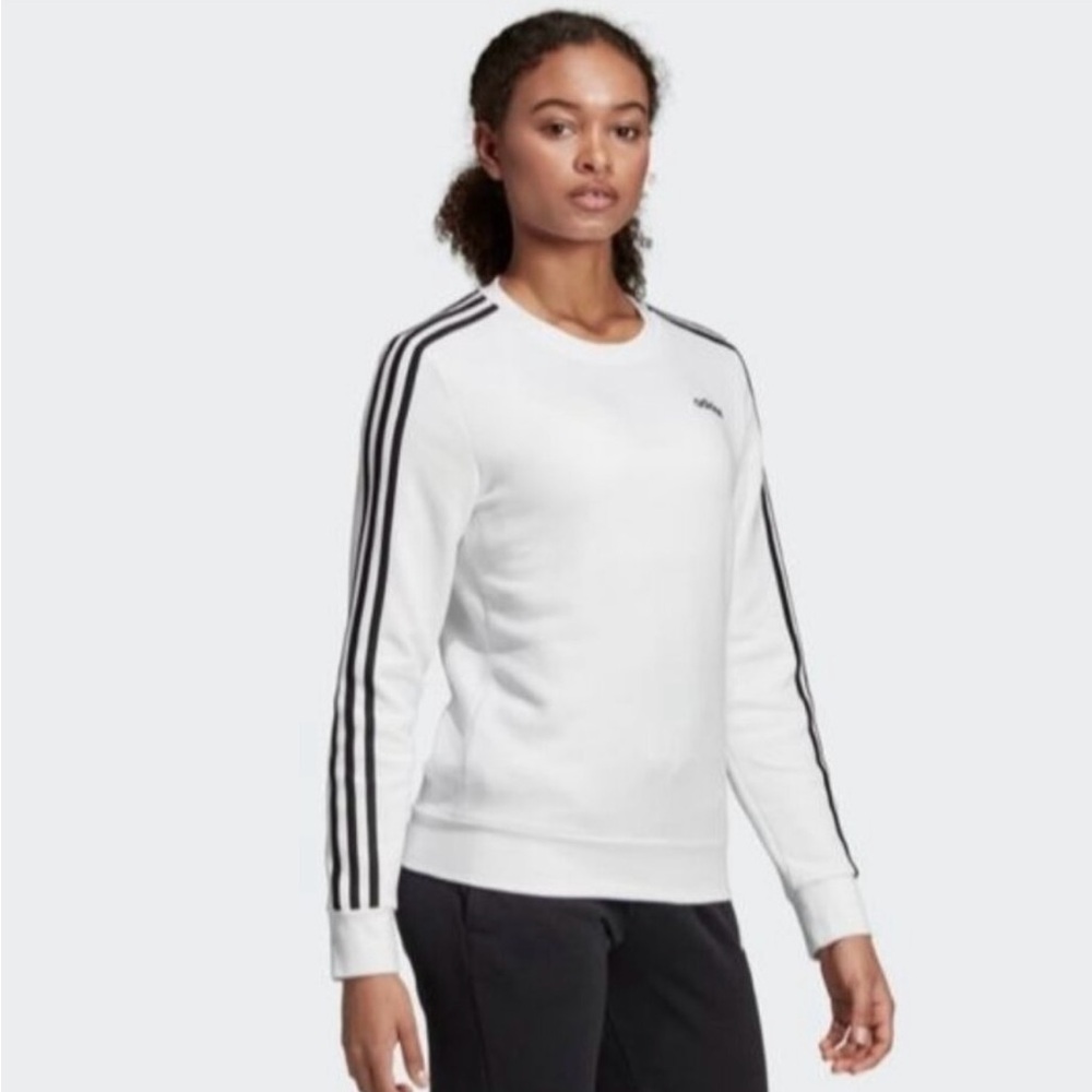 Adidas white sweatshirt size s